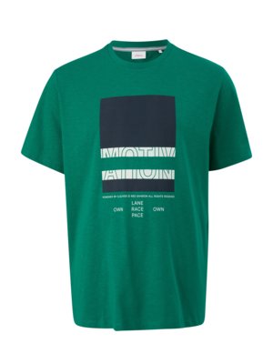 T-Shirts aus Baumwolle mit großem Frontprint 