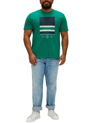 T-Shirts-aus-Baumwolle-mit-großem-Frontprint-