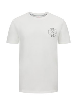 T-Shirt mit Print auf Vorder- und Rückseite, Extralang  