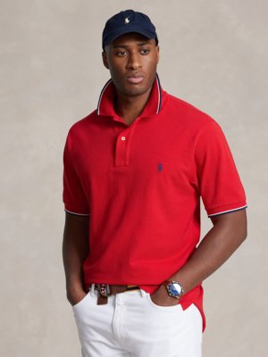 Polo-shirt-Piquê-with-contrasting-stripes-on-the-collar-
