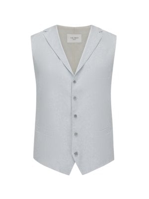 Vest in a linen blend with striped pattern