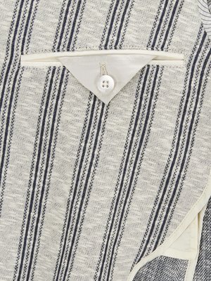 Jersey blazer with striped pattern, unlined 