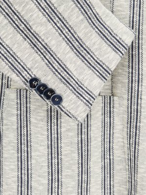 Jersey blazer with striped pattern, unlined 