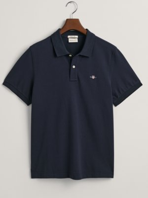 Piqué polo shirt with stretch, regular fit 
