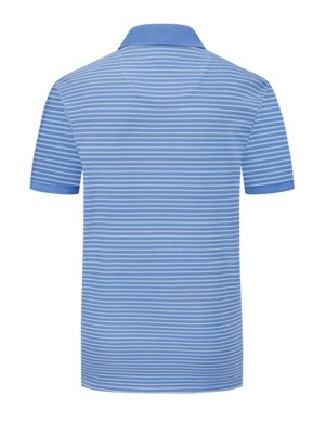 Polo-tričko-s-proužkovaným-vzorem,-barvené-v-kuse-po-ušití-(garment-dyed)-