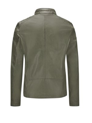 Biker-style-leather-jacket-