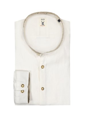 Traditional-linen-shirt-with-standing-collar-