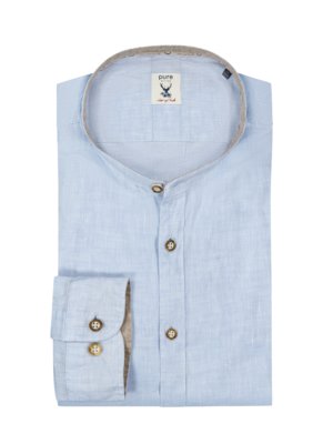 Traditional-linen-shirt-with-standing-collar-