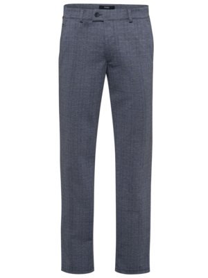 Chinos with glen check pattern, Relax trousers 4-Way-Stretch 