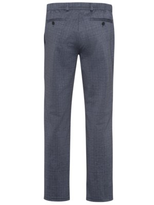 Chinos-with-glen-check-pattern,-Relax-trousers-4-Way-Stretch-