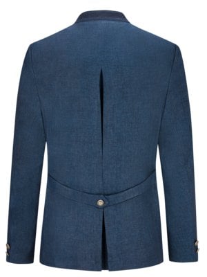 Linen-jacket-with-buttons-featuring-coat-of-arms