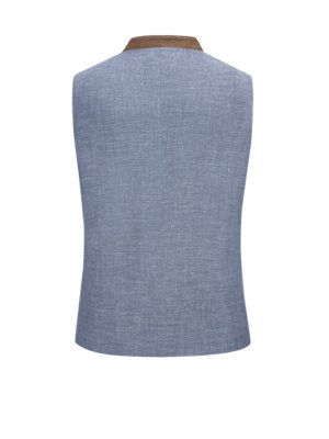 Traditional-waistcoat-in-a-linen-and-virgin-wool-blend-