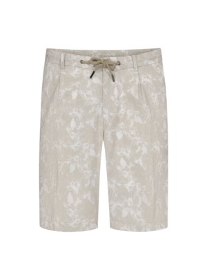 Shorts with all-over print and drawcord 