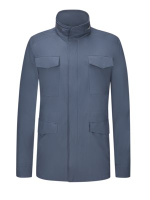 Light-field-jacket-with-hood-in-the-collar,-waterproof-