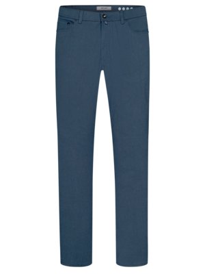 5-pocket trousers with fineliner pattern and stretch fabric, modern fit