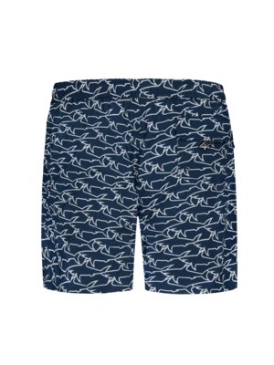 Swim-shorts-with-shark-motif-