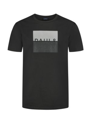 T-Shirt mit reflektierendem Label-Print