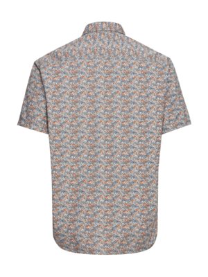 Short-sleeved-cotton-shirt-with-floral-pattern