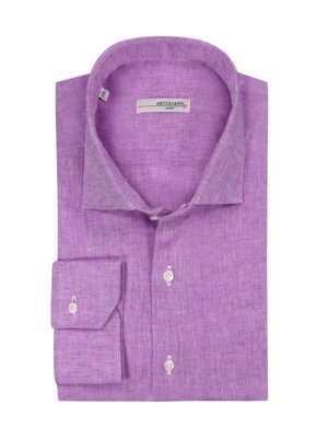 Cotton shirt with linen 
