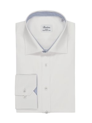 Hemd aus twofolder super cotton mit Ausputz, Comfort Fit 