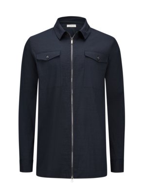 Light overshirt in a high-quality linen blend with stretch 