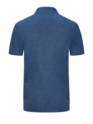 Poloshirt-aus-leichter-Baumwolle-mit-filigranem-Streifen-