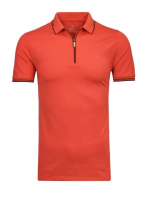 Piqué polo shirt in functional fabric, keep-dry 