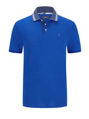 Polo shirt with contrast stripes