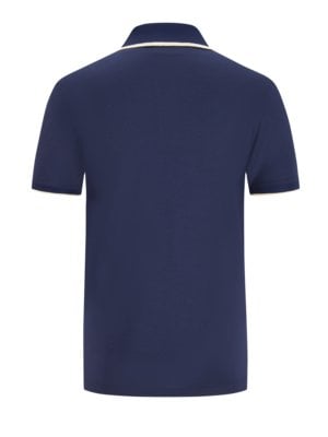 Short-sleeved-piqué-polo-shirt-in-soft-knit-fabric