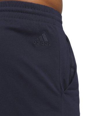 Sweat-Shorts mit Label-Schriftzug 