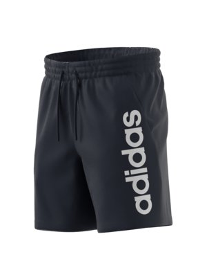 Sweat-Shorts-mit-Label-Schriftzug-