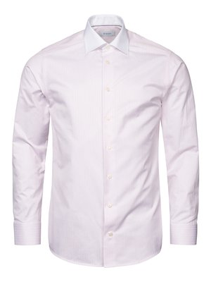 Shirt-with-contrasting-collar-and-striped-pattern,-Classic-