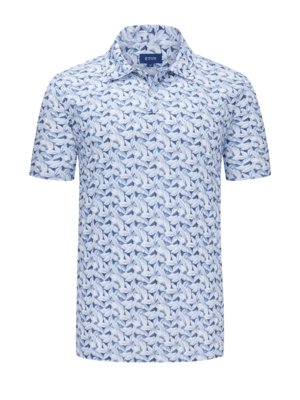 Poloshirt aus Jersey mit Allover-Print 