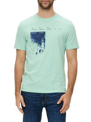 T-shirt-with-front-print,-extra-long-