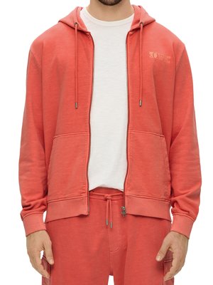 Sweat-jacket-with-hood-in-a-washed-look-