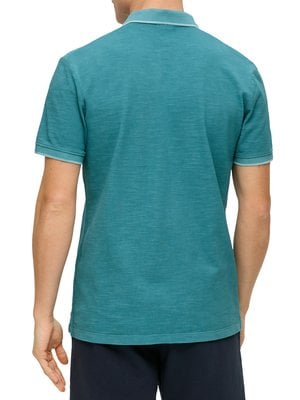 Polo-tričko-s-kontrastními-proužky-na-límci,-extra-dlouhé-
