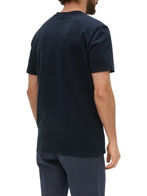 T-shirt z nadrukiem z boku, wersja bardzo długa 