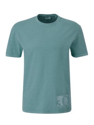 T-Shirt-mit-seitlichem-Print,-extralang-