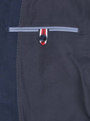 Virgin wool suit with fine pattern, Regular Fit 