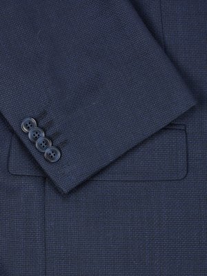 Anzug aus Schurwolle mit feiner Musterung, regular fit 