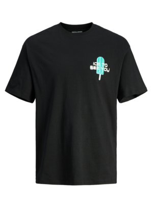 T-Shirt-mit-großem-Rücken-Print