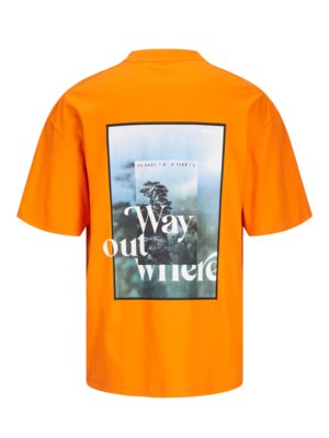 T-Shirt mit rückseitigem Skydiver-Motiv