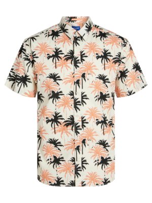 Short-sleeved shirt with palm motif, originals 