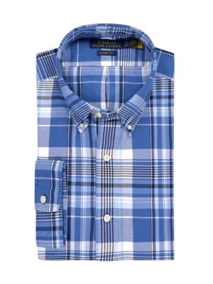 Shirt with check pattern in Oxford fabric, classic fit