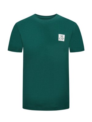 T-Shirt mit kleinem Monogramm-Print