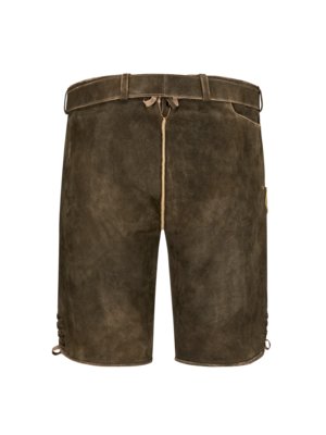 Lederhose met riem