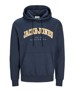 Hoodie van gemengd katoen met merkprint