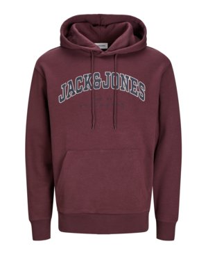 Hoodie van gemengd katoen met merkprint