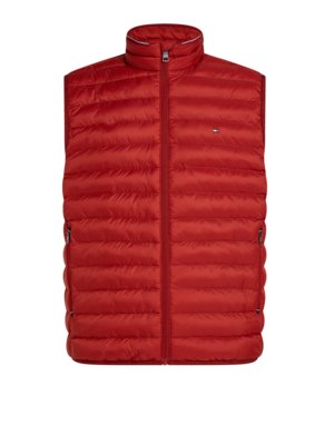 Quilted gilet with embroidered logo