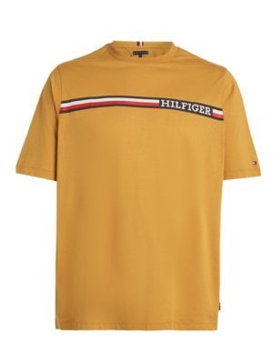 Leichtes-T-Shirt-mit-Label-Streifen